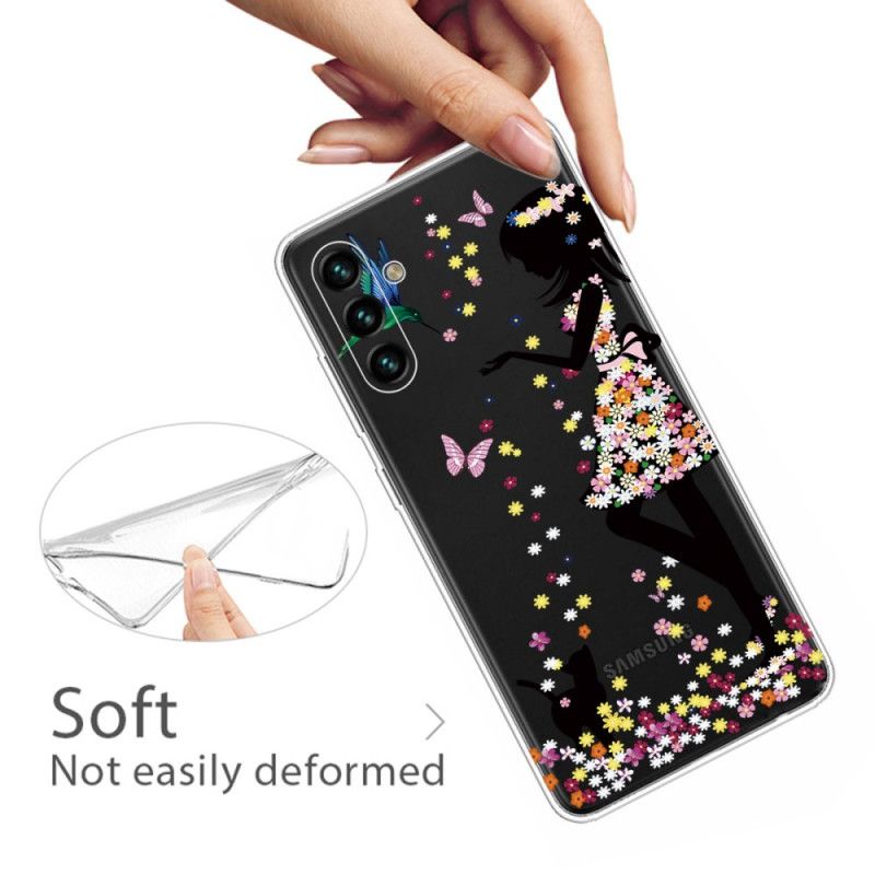 Coque Samsung Galaxy A13 5G Jolie Tête Fleurie