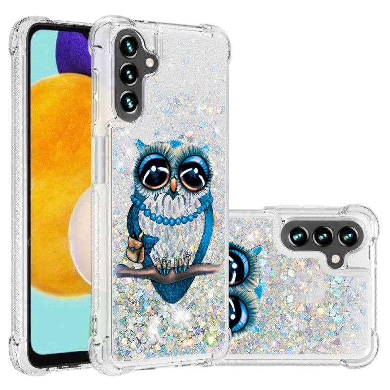 Coque Samsung Galaxy A13 5G Miss Hibou Paillettes