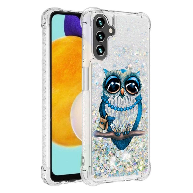 Coque Samsung Galaxy A13 5G Miss Hibou Paillettes