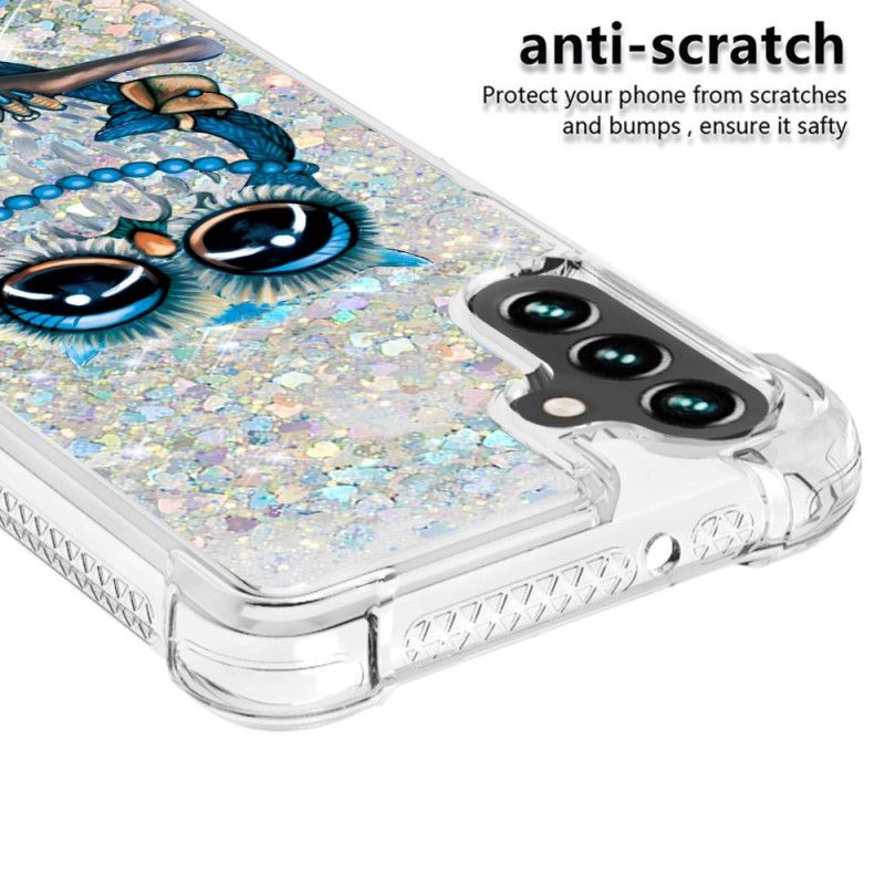 Coque Samsung Galaxy A13 5G Miss Hibou Paillettes