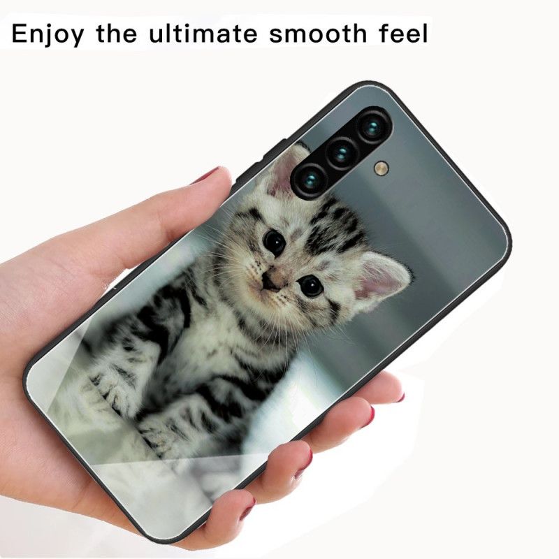 Coque Samsung Galaxy A13 5G Verre Trempé Chaton