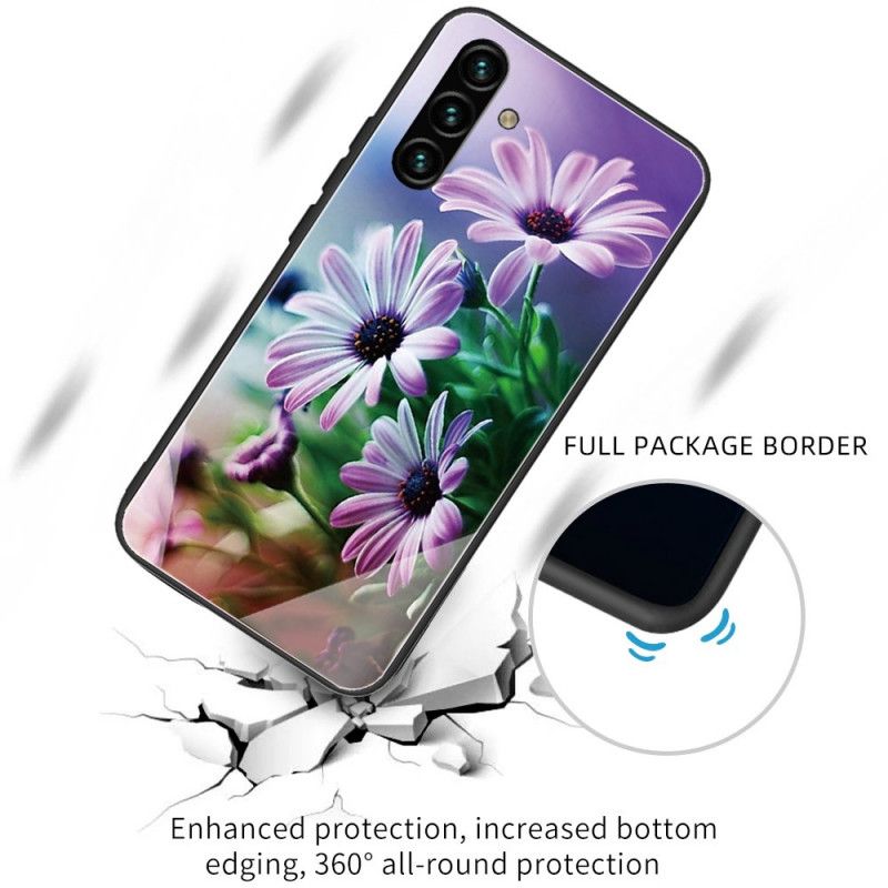 Coque Samsung Galaxy A13 5G Verre Trempé Fleurs