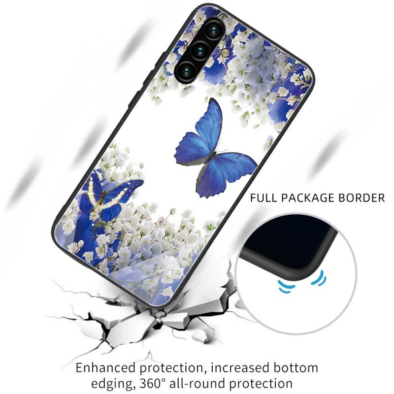 Coque Samsung Galaxy A13 5G Verre Trempé Papillons Design