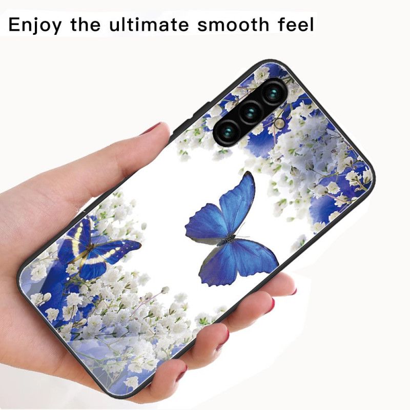 Coque Samsung Galaxy A13 5G Verre Trempé Papillons Design