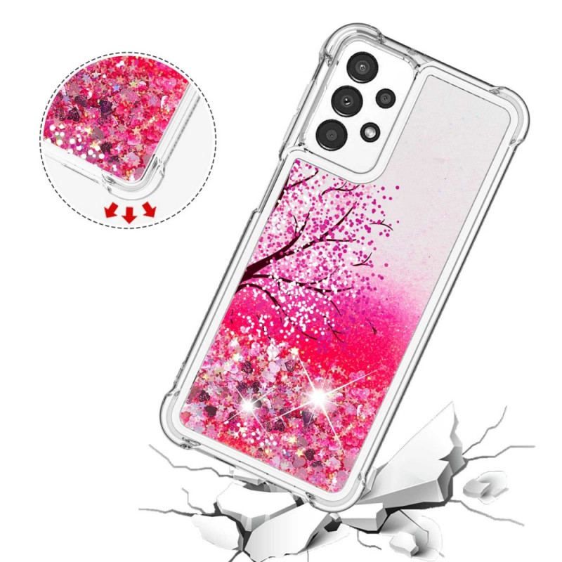 Coque Samsung Galaxy A13 Arbre Paillettes