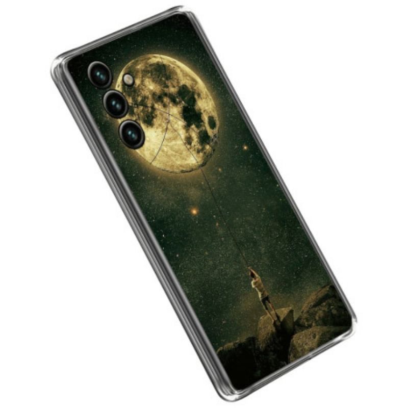 Coque Samsung Galaxy A14 5G / A14 Flexible Homme à la lune