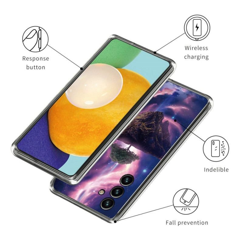 Coque Samsung Galaxy A14 5G / A14 Silicone Arbre Futuriste