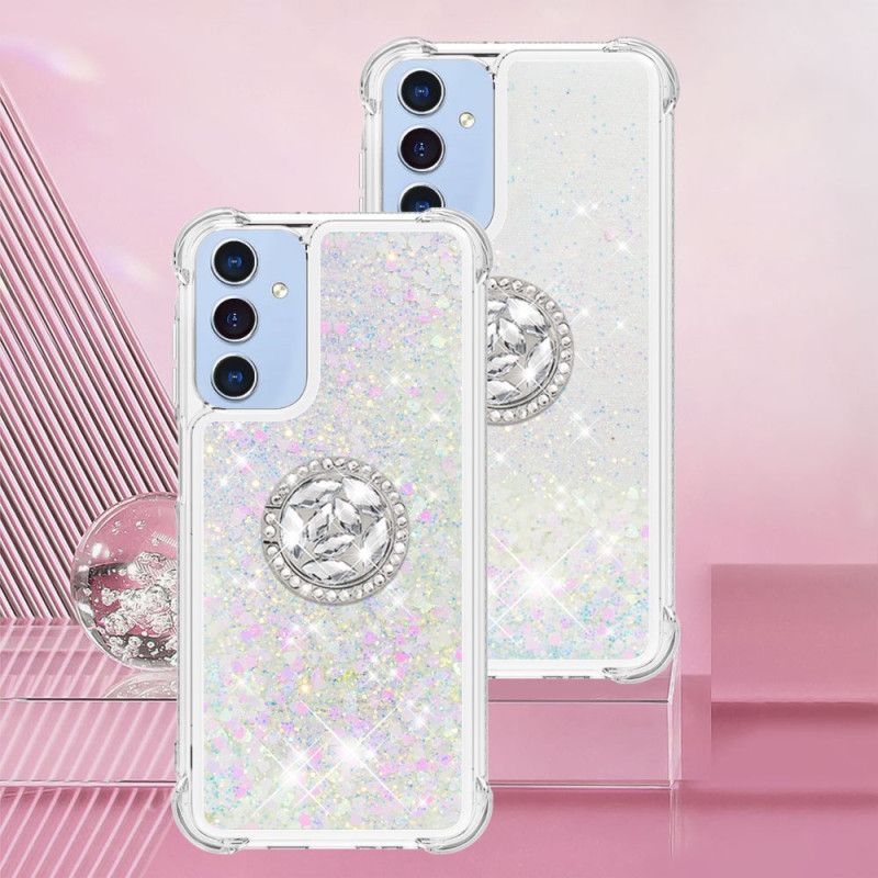 Coque Samsung Galaxy A17 4G / 5G Anneau-Support Paillettes