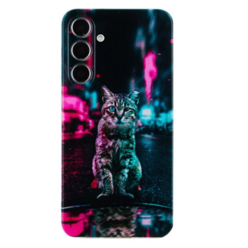 Coque Samsung Galaxy A17 4G / 5G Chat au Feu de Circulation