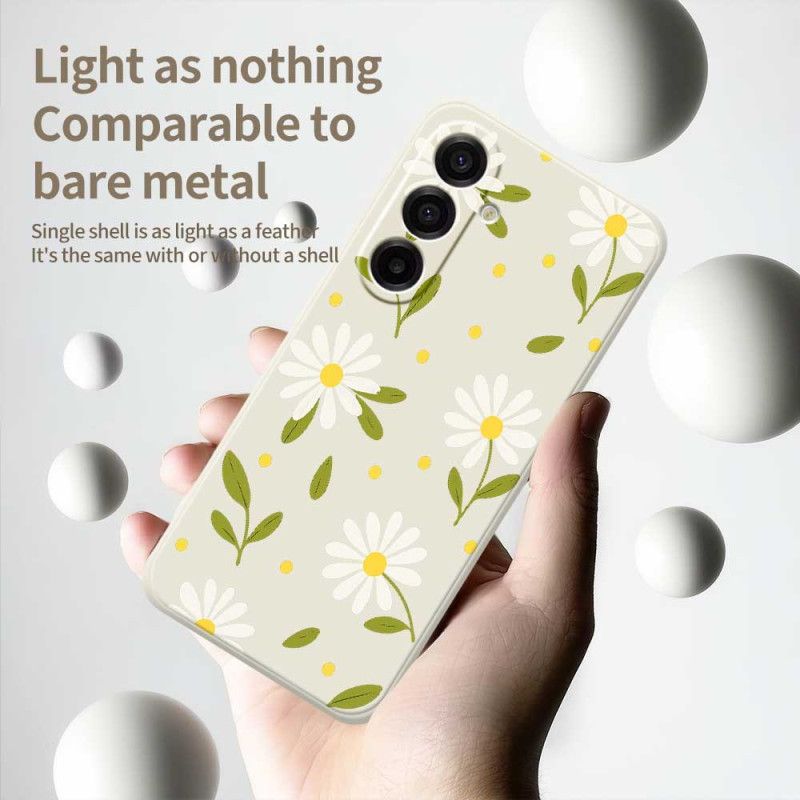 Coque Samsung Galaxy A17 4G / 5G Fleurettes Blanches