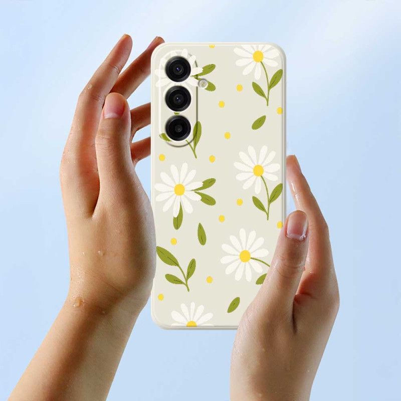 Coque Samsung Galaxy A17 4G / 5G Fleurettes Blanches