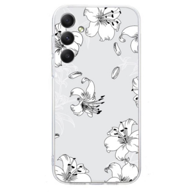 Coque Samsung Galaxy A17 4G / 5G Fleurs Blanches