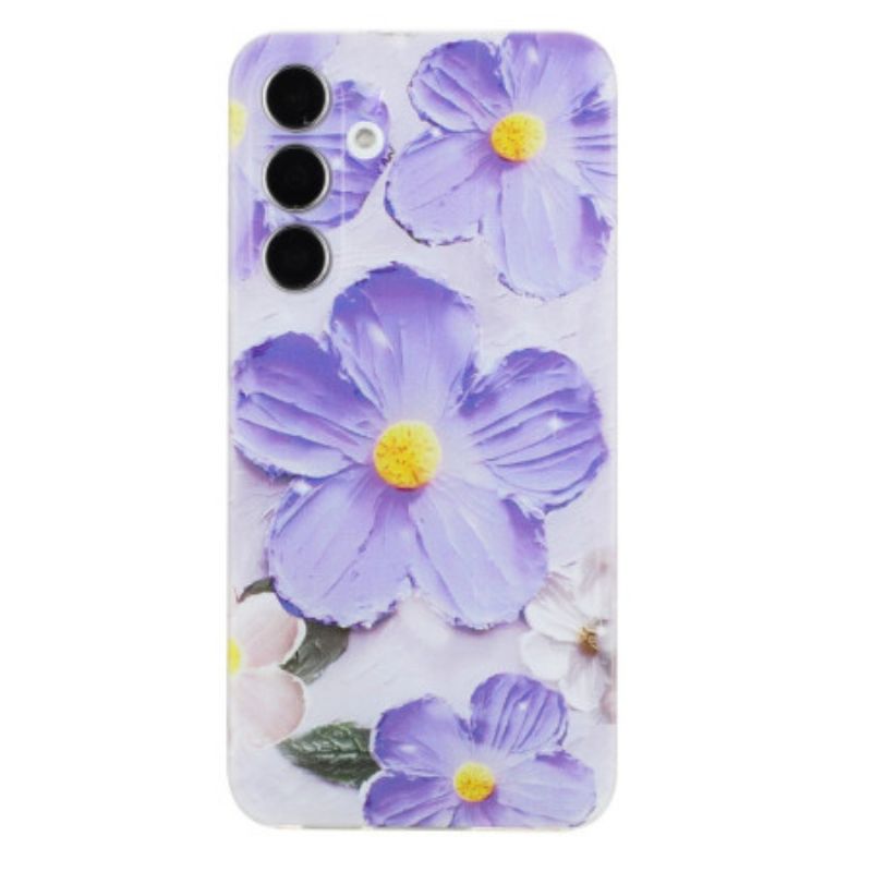 Coque Samsung Galaxy A17 4G / 5G Fleurs Violettes