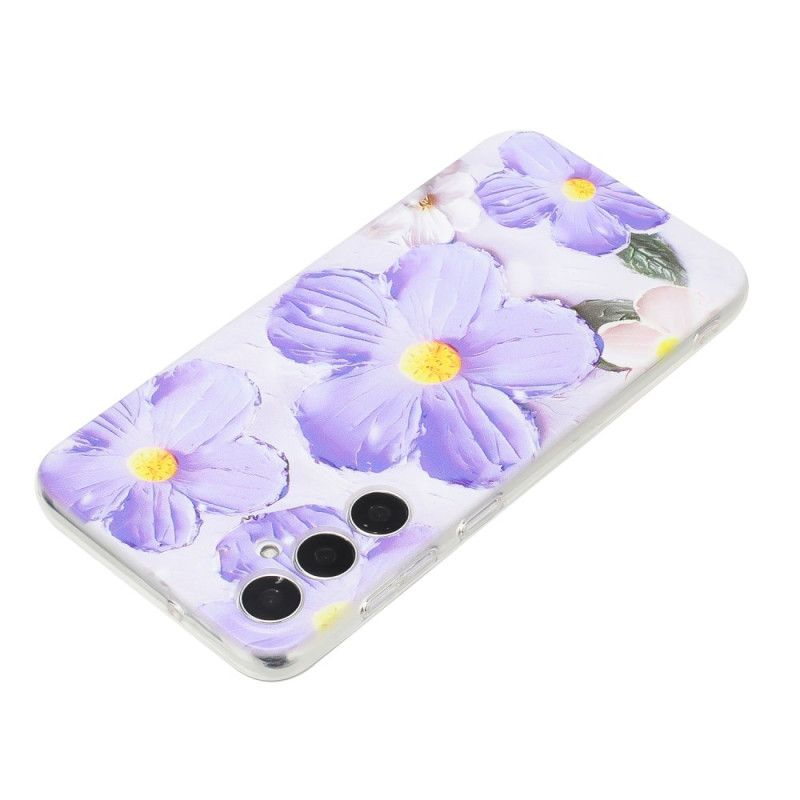 Coque Samsung Galaxy A17 4G / 5G Fleurs Violettes