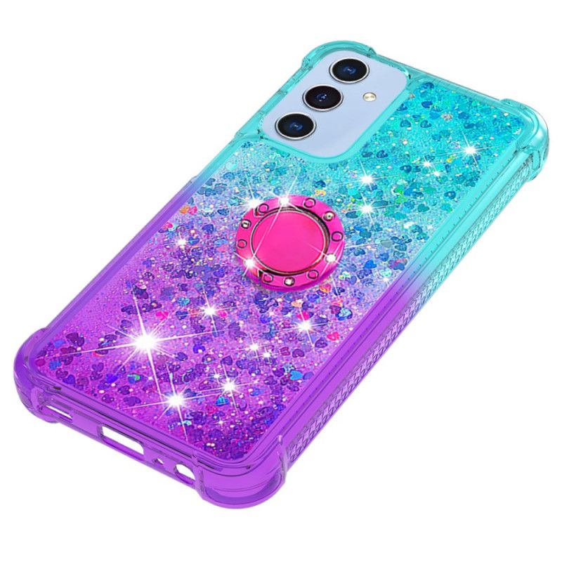 Coque Samsung Galaxy A17 4G / 5G Gradient Paillettes Anneau-Support