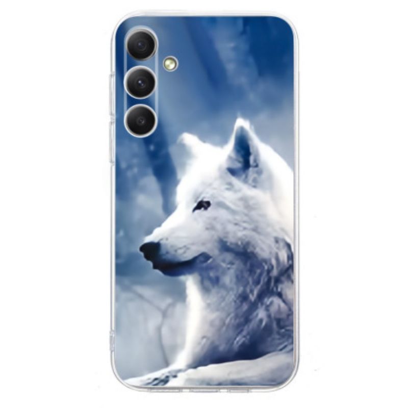 Coque Samsung Galaxy A17 4G / 5G Loup Blanc