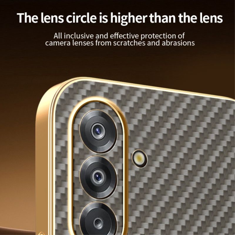 Coque Samsung Galaxy A17 4G / A17 5G Magnétique Texture Fibre Carbone