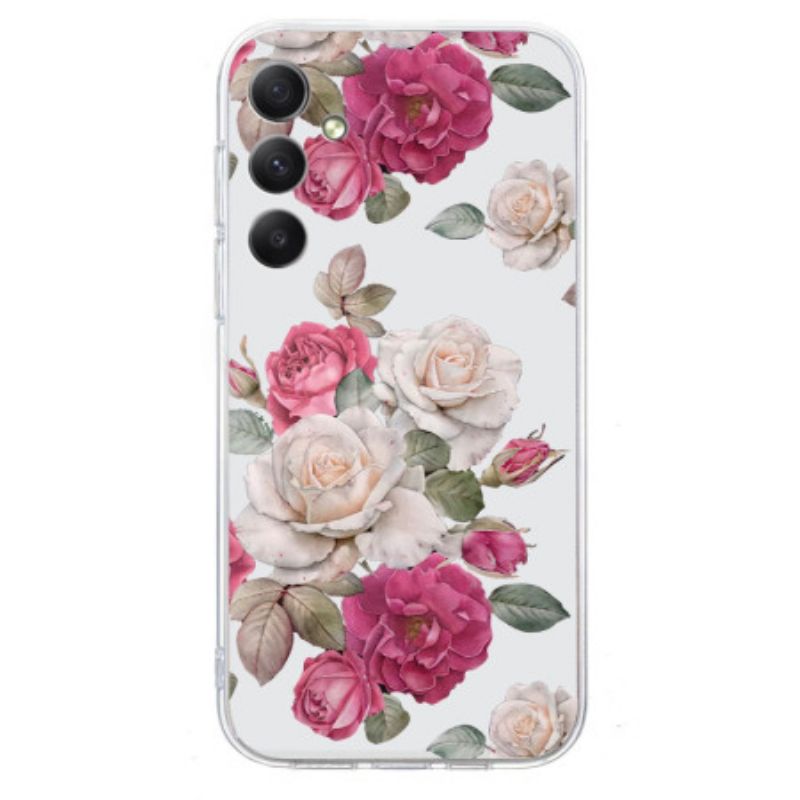 Coque Samsung Galaxy A17 4G / 5G Motif Pivoine
