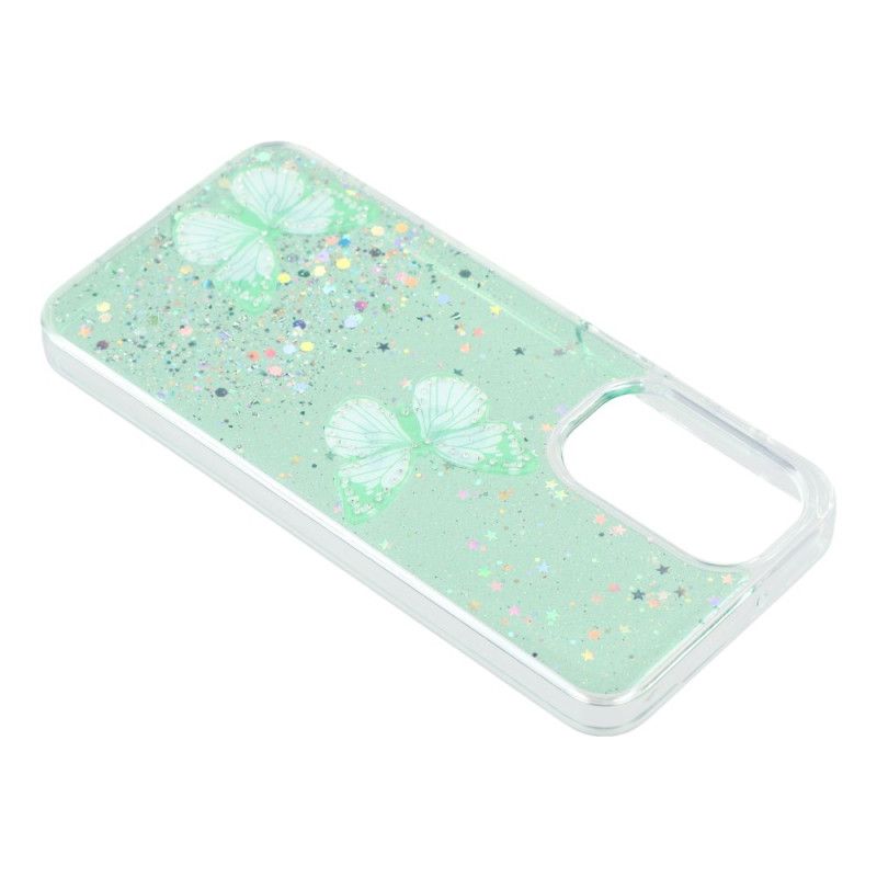 Coque Samsung Galaxy A17 4G / 5G Papillons Paillettes
