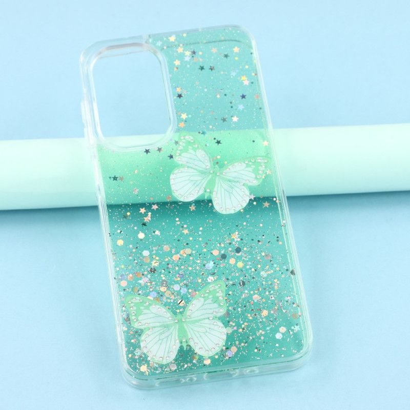 Coque Samsung Galaxy A17 4G / 5G Papillons Paillettes