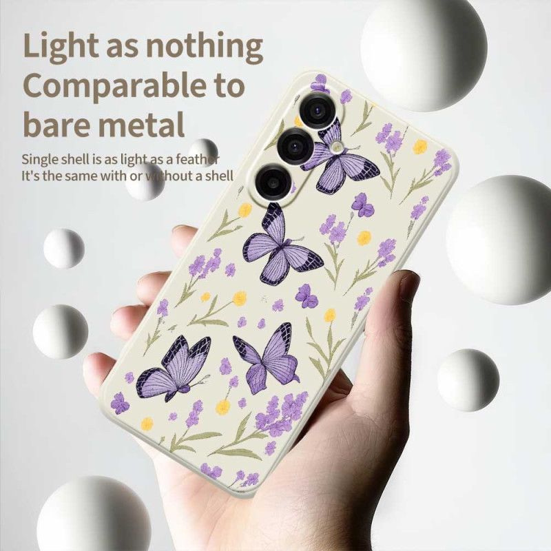 Coque Samsung Galaxy A17 4G / 5G Papillons Violets