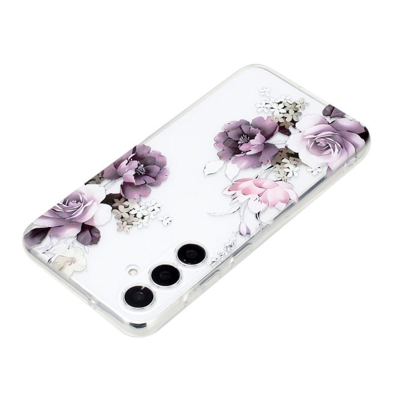 Coque Samsung Galaxy A17 4G / 5G Pivoines Violettes