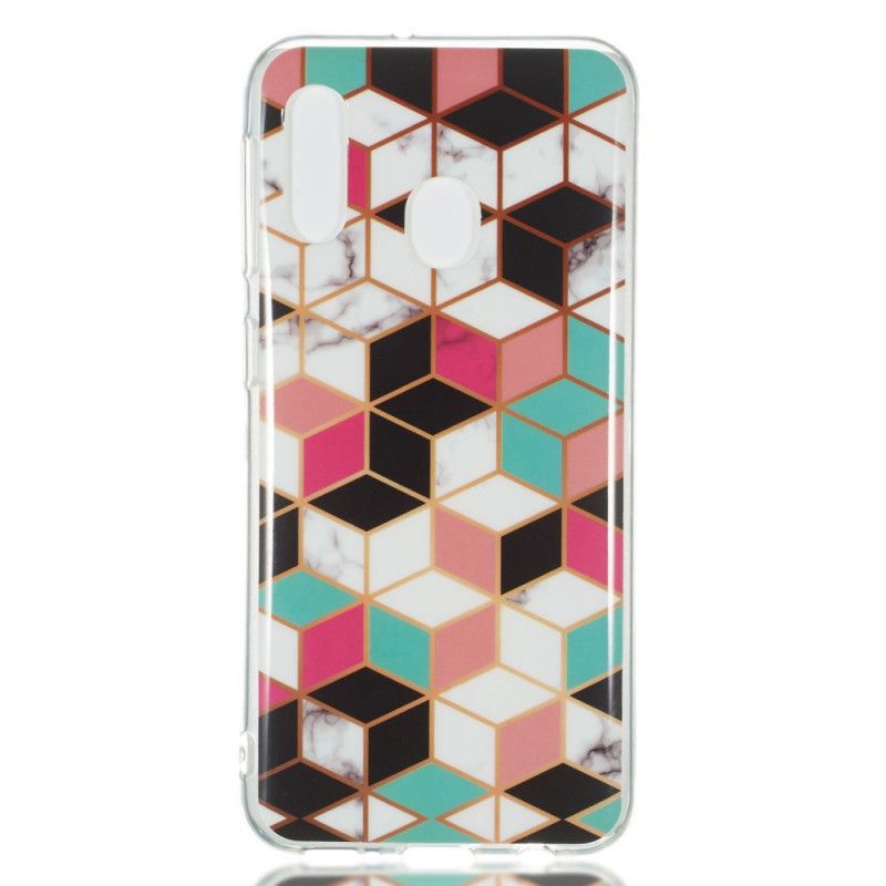 Coque Samsung Galaxy A20e Cubes Colorés