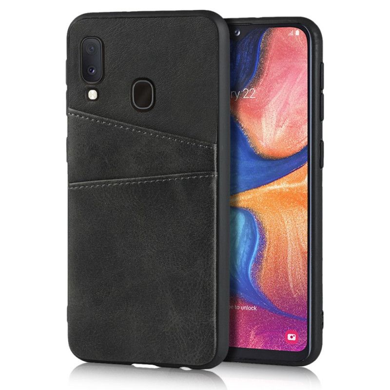 Coque Samsung Galaxy A20e Dual Porte Cartes