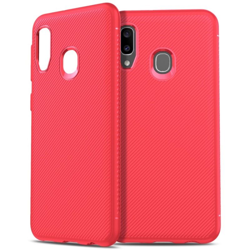 Coque Samsung Galaxy A20e Fibre Carbone Twill