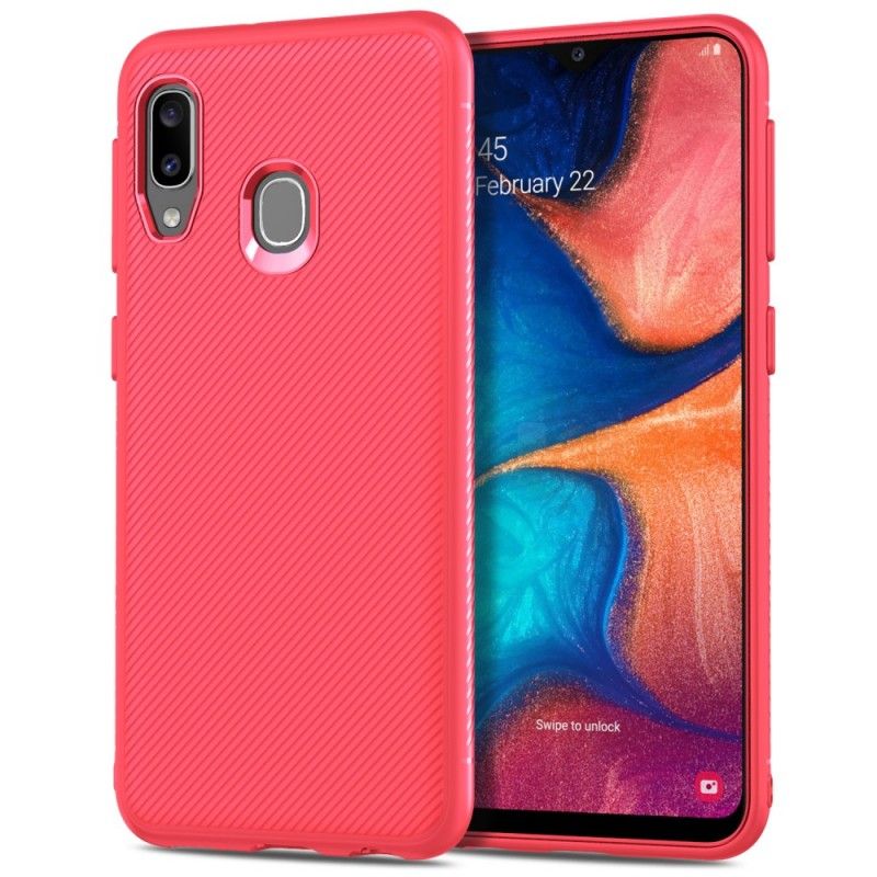 Coque Samsung Galaxy A20e Fibre Carbone Twill