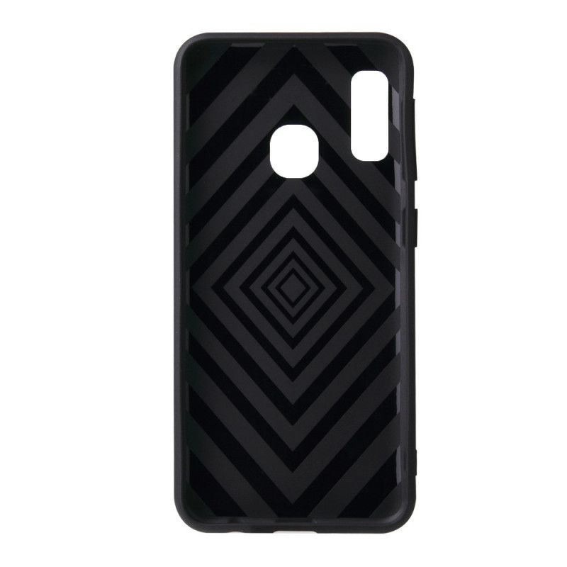 Coque Samsung Galaxy A20e Liquide Silicone Kickstand