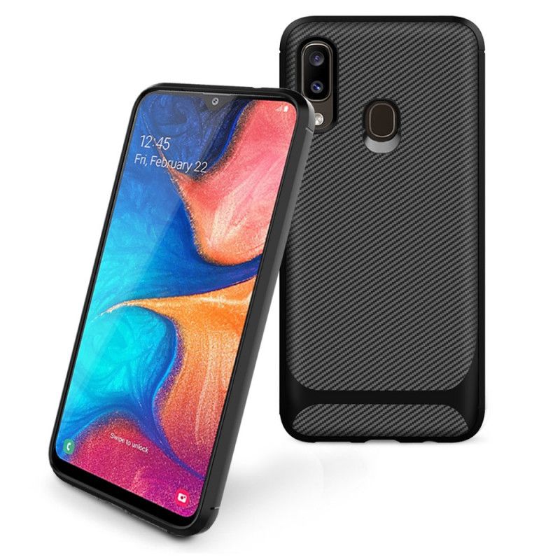 Coque Samsung Galaxy A20e Simple Fibre Carbone Flexible