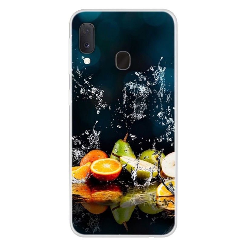 Coque Samsung Galaxy A20e Splash D'agrumes