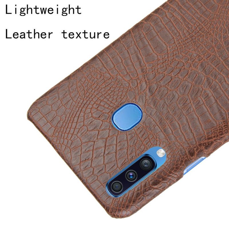 Coque Samsung Galaxy A20s Effet Peau De Crocodile