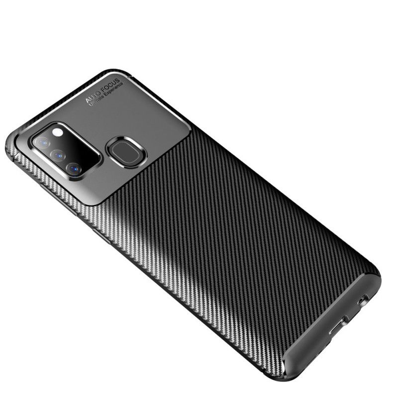 Coque Samsung Galaxy A21s Flexible Fibre Carbone