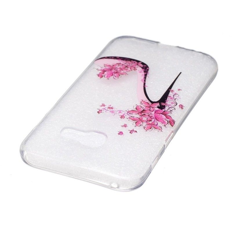 Coque Samsung Galaxy A3 2017 Escarpin Fleuri