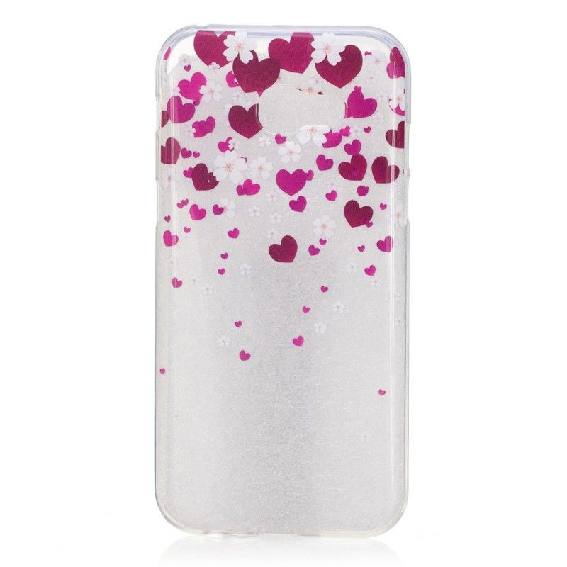 Coque Samsung Galaxy A3 2017 Pluie De Coeurs