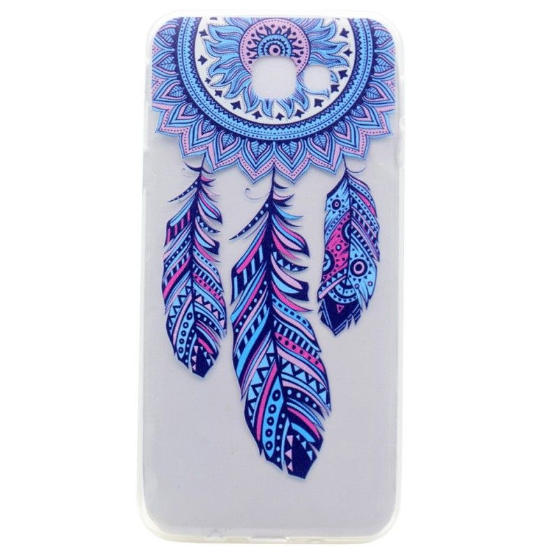 Coque Samsung Galaxy A3 2017 Transparente Attrape Rêves Plumes Bleues