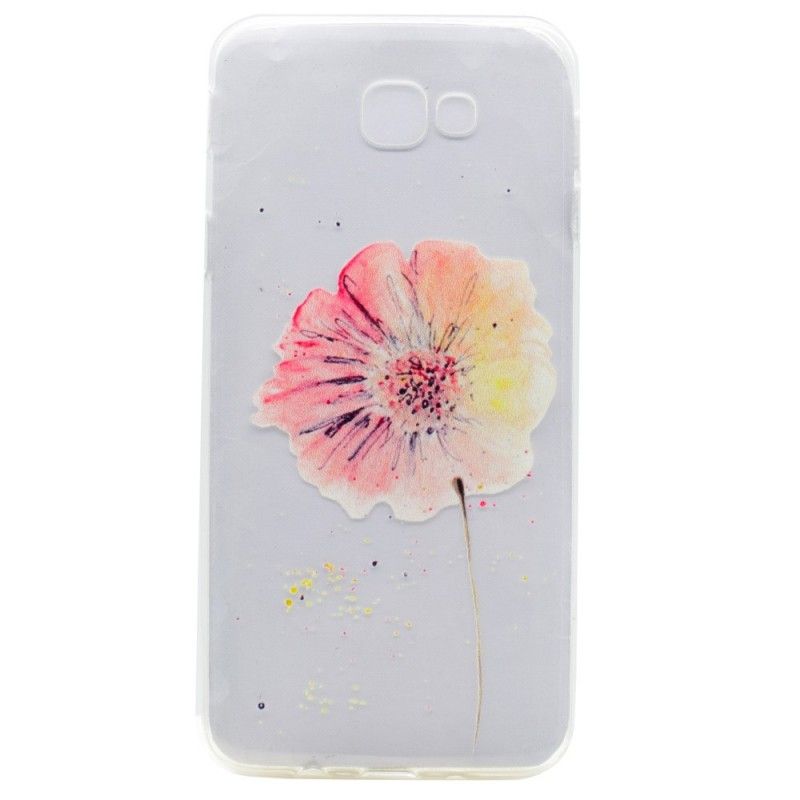 Coque Samsung Galaxy A3 2017 Transparente Coquelicot Aquarelle