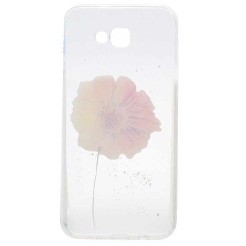 Coque Samsung Galaxy A3 2017 Transparente Coquelicot Aquarelle