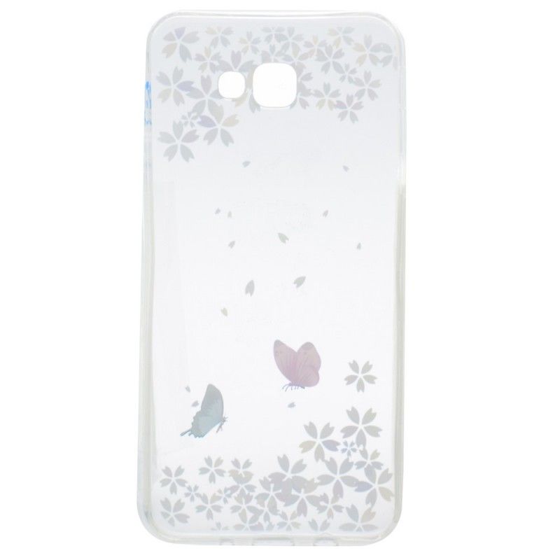 Coque Samsung Galaxy A3 2017 Transparente Papillons Et Fleurs