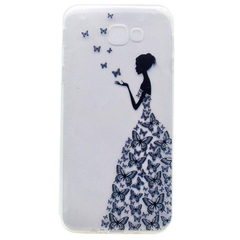 Coque Samsung Galaxy A3 2017 Transparente Robe Papillons