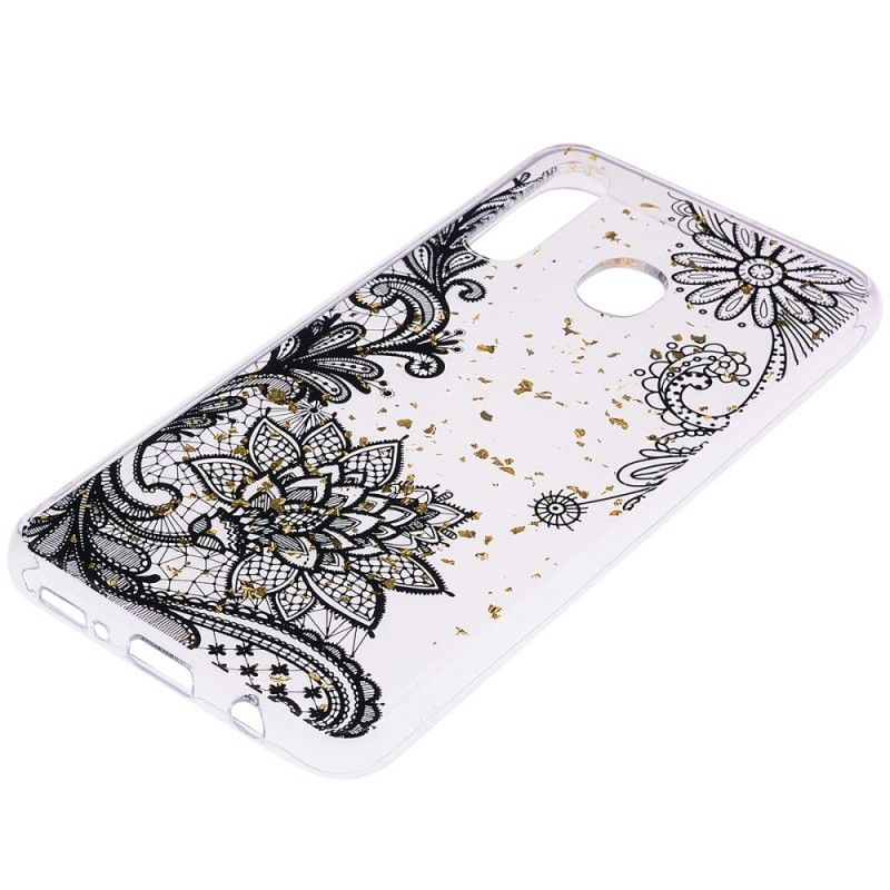 Coque Samsung Galaxy A30 Dentelle Et Poussière D'or