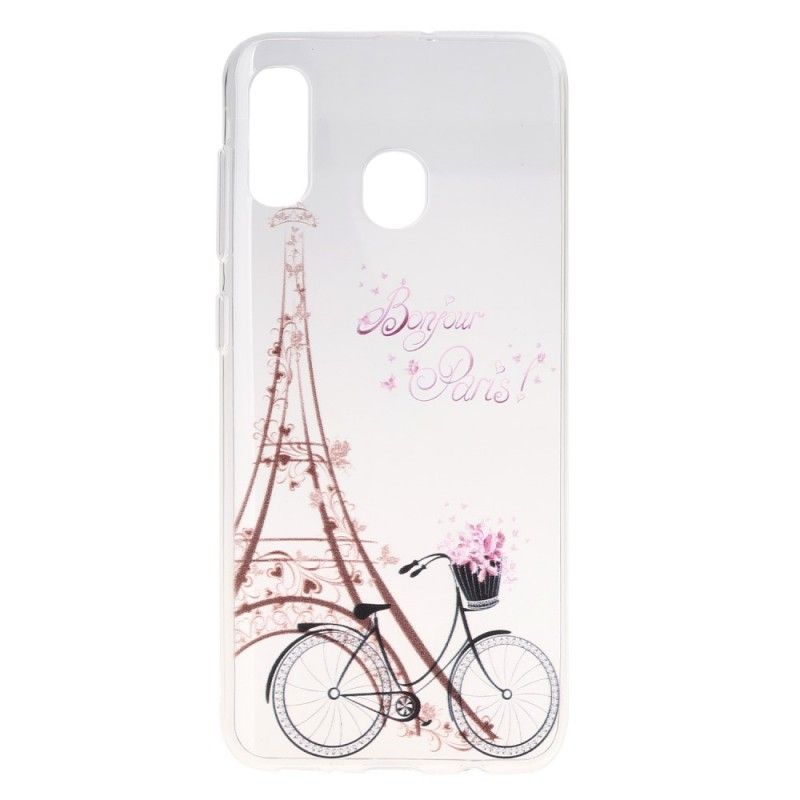 Coque Samsung Galaxy A30 Transparente Bonjour Paris