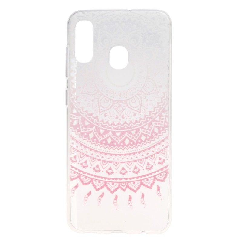 Coque Samsung Galaxy A30 Transparente Mandala Coloré