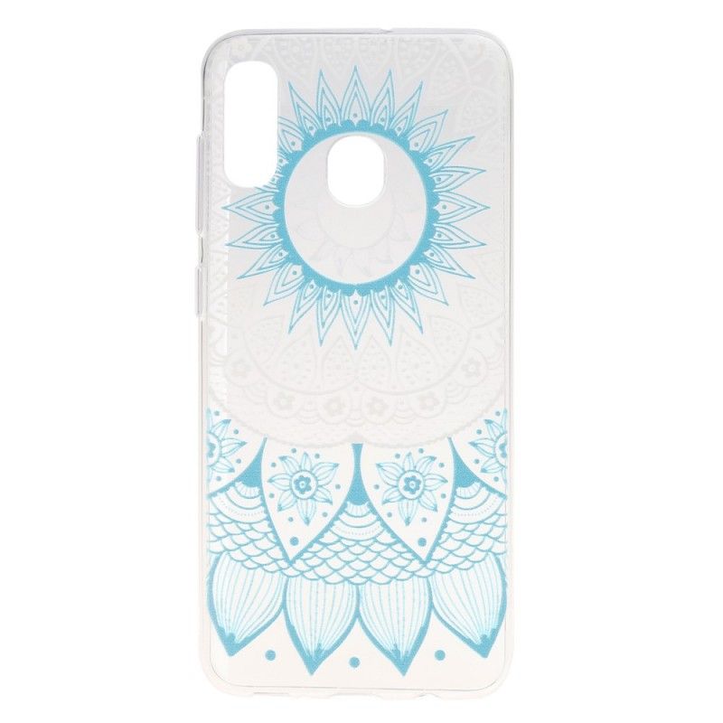 Coque Samsung Galaxy A30 Transparente Mandala Coloré