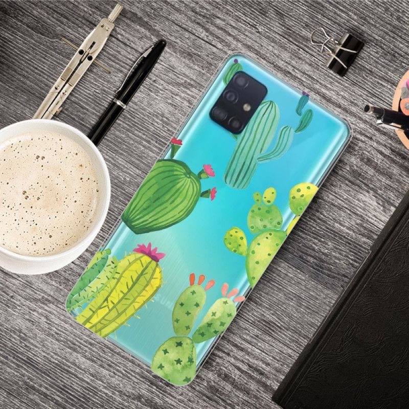 Coque Samsung Galaxy A31 Cactus Aquarelle