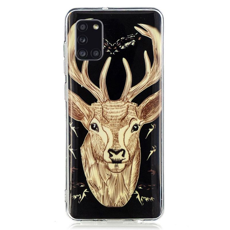 Coque Samsung Galaxy A31 Cerf Majestueux Fluorescente