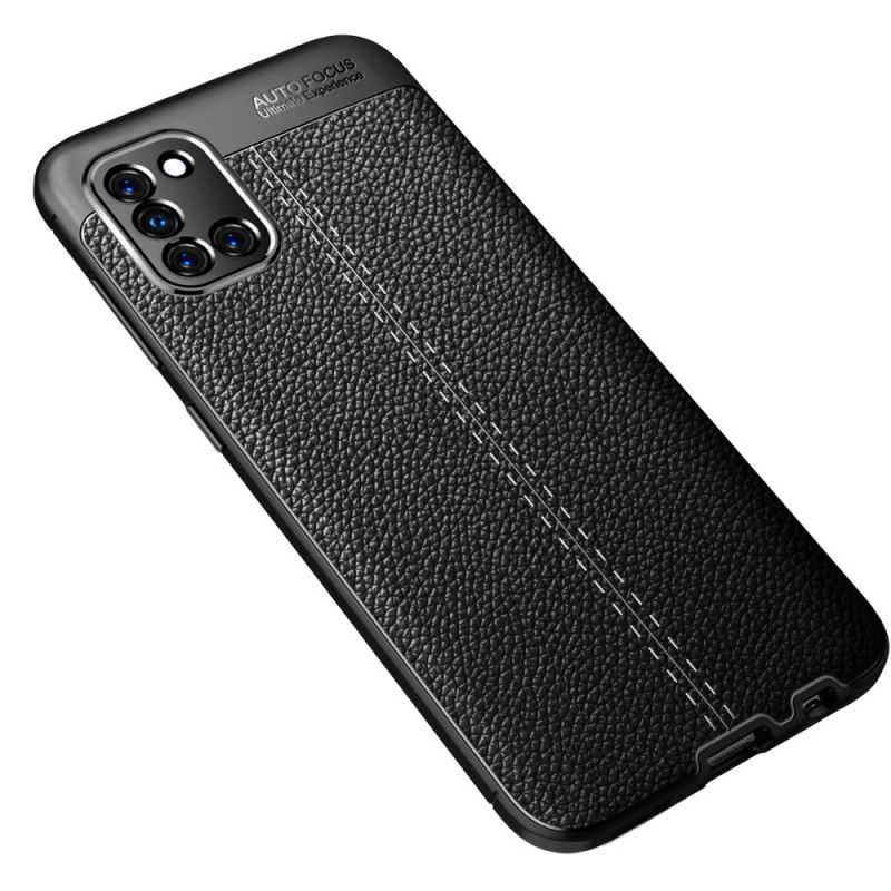 Coque Samsung Galaxy A31 Effet Cuir Litchi Double Line