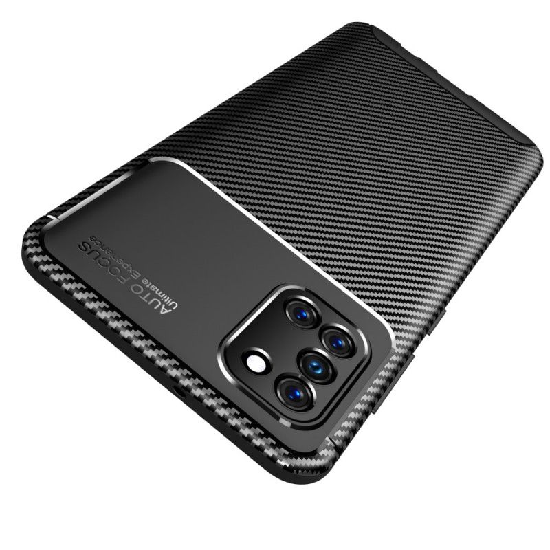Coque Samsung Galaxy A31 Flexible Texture Fibre Carbone